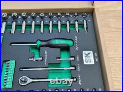 NEW SK Professional Tools 101pc 1/4 Drive SAE Metric Service Socket Bit Set FOAM NEW SK Professional Tools 101pc 1/4 Drive SAE Metric Service Socket Bit Set FOAM