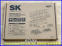 NEW SK Professional Tools 101pc 1/4 Drive SAE Metric Service Socket Bit Set FOAM NEW SK Professional Tools 101pc 1/4 Drive SAE Metric Service Socket Bit Set FOAM