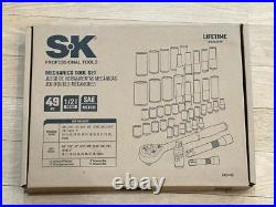 NEW SK Professional Tools 49pc 1/2 Drive SAE & Metric Socket Service Set, Foam NEW SK Professional Tools 49pc 1/2 Drive SAE & Metric Socket Service Set, Foam