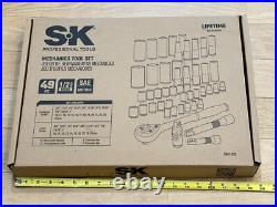 NEW SK Professional Tools 49pc 1/2 Drive SAE & Metric Socket Service Set, Foam NEW SK Professional Tools 49pc 1/2 Drive SAE & Metric Socket Service Set, Foam