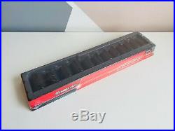 NEW Snap On 12-pc 1/2 6-Point Flank Drive Shallow Impact Socket Set 312IMM