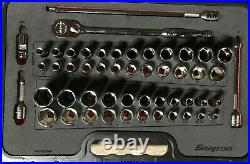 NEW Snap-On 51-piece 3/8 Drive Socket Set Ratchet Kit Case Foam 251FSMBFR RARE