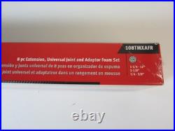 NEW Snap-on Tools 108TMXAFR 8pc 1/4 Drive Extension & Adaptor'USA' E9