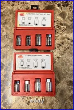 NICE Mac Tools SR4MA & SR4FA Metric And Standard SAE Stud Puller Sets USA