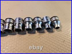 NICE! Snap-on Tools 16pc! 3/8 Drive Metric 6pt 6-21mm Shallow Socket Set