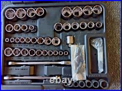 NOS Craftsman 33462 62pc Metric & SAE Socket Set 1/4 3/8 MADE IN USA