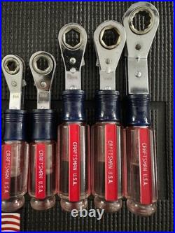 NOS? Craftsman USA 10pc EZ Grip Ratcheting Wrench Sets 43389 & 43388 MM/SAE