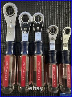 NOS? Craftsman USA 10pc EZ Grip Ratcheting Wrench Sets 43389 & 43388 MM/SAE