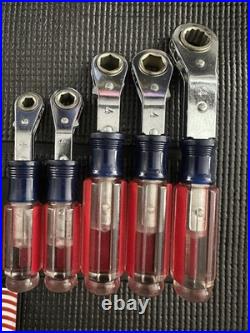 NOS? Craftsman USA 10pc EZ Grip Ratcheting Wrench Sets 43389 & 43388 MM/SAE