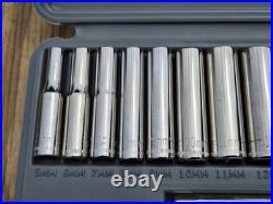 NOS SEARS Craftsman 12pc SAE Metric 1/4 Dr. Socket Ratchet Sets 34781 34782 USA