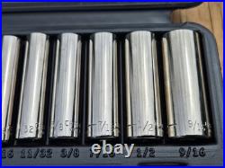 NOS SEARS Craftsman 12pc SAE Metric 1/4 Dr. Socket Ratchet Sets 34781 34782 USA