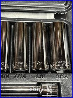 NOS SEARS Craftsman USA 12pc SAE Metric 1/4 Dr. Socket Ratchet Sets 34781 34782
