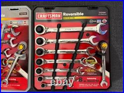 NOS Sears Craftsman 16PC SAE & Metric Reversible Ratcheting Wrench Sets USA