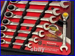 NOS Sears Craftsman 16PC SAE & Metric Reversible Ratcheting Wrench Sets USA