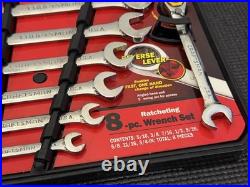 NOS Sears Craftsman 16PC SAE & Metric Reversible Ratcheting Wrench Sets USA