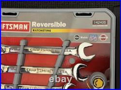 NOS Sears Craftsman 16PC SAE & Metric Reversible Ratcheting Wrench Sets USA