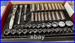 NOS Sears Craftsman 49pc 3/8 Drive Build-A-Set 34271 USA Low Profile Ratchet