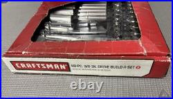 NOS Sears Craftsman 49pc 3/8 Drive Build-A-Set 34271 USA Low Profile Ratchet