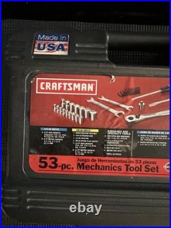 NOS? Sears Craftsman USA? 53 Pc Mechanics Tool Set 35053 SAE & Metric READ