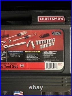 NOS? Sears Craftsman USA? 53 Pc Mechanics Tool Set 35053 SAE & Metric READ