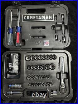 NOS? Sears Craftsman USA 53 Pc Mechanics Tool Set 35053 Socket Sae Metric