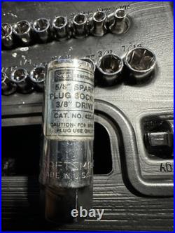 NOS? Sears Craftsman USA 53 Pc Mechanics Tool Set 35053 Socket Sae Metric