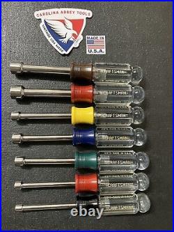 NOS Vintage Craftsman 14Pc Nut Driver Set SAE & Metric 34552 MADE IN USA
