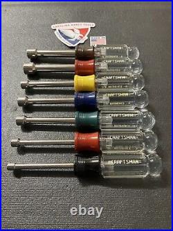 NOS Vintage Craftsman 14Pc Nut Driver Set SAE & Metric 34552 MADE IN USA