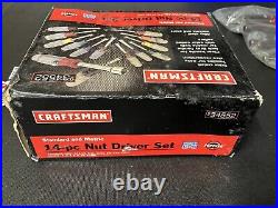 NOS Vintage Craftsman 14Pc Nut Driver Set SAE & Metric 34552 MADE IN USA