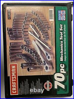 N. O. S. Craftsman USA 70 Pc Socket Wrench Tool Set 1/4 & 3/8 Dr #33670