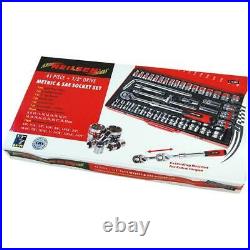 Neilsen 41pce COMPREHENSIVE AF & METRIC Socket Set 1/2 inch drive CT1340