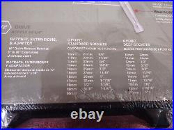 New! 57 Piece 1/2 Drive Silver Eagle Chrome Master Socket Setsc57sea