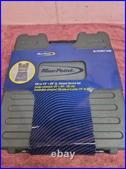New! BLUE-POINT 100PC 1/4 & 3/8 DR SAE & METRIC GENERAL SERVICE SET BLPGSSC100B