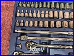New! BLUE-POINT 100PC 1/4 & 3/8 DR SAE & METRIC GENERAL SERVICE SET BLPGSSC100B