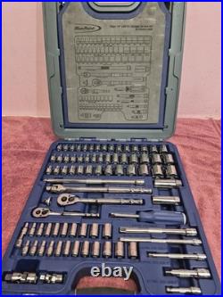 New! BLUE-POINT 100PC 1/4 & 3/8 DR SAE & METRIC GENERAL SERVICE SET BLPGSSC100B