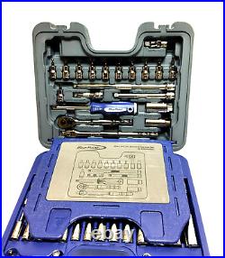 New Blue-Point 3/8 Drive SAE/Metric BLPGSS3885 85-piece Socket Ratchet Set