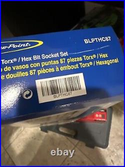 New Blue-Point 87 pc TORX and Hex Bit Socket Set BLPTHC87