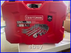 New CRAFTSMAN 135 Piece Metric & Standard SAE Mechanics Tool Set with hard case