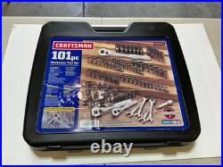 New Craftsman 101pc Metric & SAE Socket Set 1/4 3/8 1/2 Drive 33101 USA open box