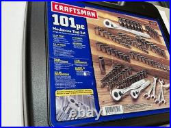 New Craftsman 101pc Metric & SAE Socket Set 1/4 3/8 1/2 Drive 33101 USA open box New Craftsman 101pc Metric & SAE Socket Set 1/4 3/8 1/2 Drive 33101 USA open box