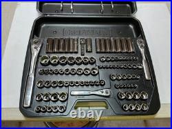New Craftsman 101pc Metric & SAE Socket Set 1/4 3/8 1/2 Drive 33101 USA open box