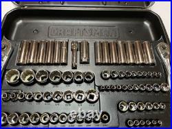 New Craftsman 101pc Metric & SAE Socket Set 1/4 3/8 1/2 Drive 33101 USA open box