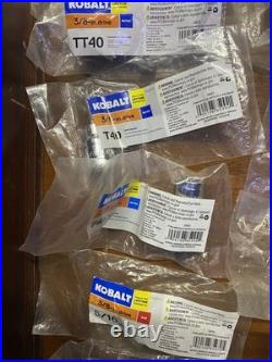New Kobalt Chrome Sockets 1/2&3/8 Drive 72 miscellaneous pieces New Kobalt Chrome Sockets 1/2&3/8 Drive 72 miscellaneous pieces