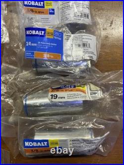 New Kobalt Chrome Sockets 1/2&3/8 Drive 72 miscellaneous pieces New Kobalt Chrome Sockets 1/2&3/8 Drive 72 miscellaneous pieces