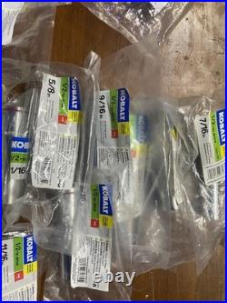 New Kobalt Chrome Sockets 1/2&3/8 Drive 72 miscellaneous pieces New Kobalt Chrome Sockets 1/2&3/8 Drive 72 miscellaneous pieces