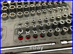 New Snap-onT 1100TMPBFR 100pc 1/4dr Metric / SAE General Service Set with Case