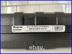 New Snap-on 1/4 drive 44pc 144TMPBFR 6-point Metric SAE General Service Set