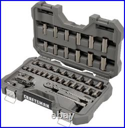 OVERDRIVE 49-Piece Gunmetal Chrome Mechanics Tool Set, Standard Sae/Metric Socke
