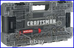 OVERDRIVE 64-Piece Gunmetal Chrome Mechanics Tool Set, Standard Sae/Metric Socke