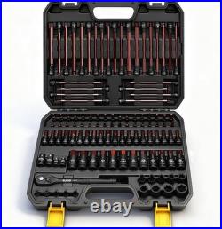Professional 112-Piece Torx/Hex Socket Set Comprehensive SAE & Metric Coverage